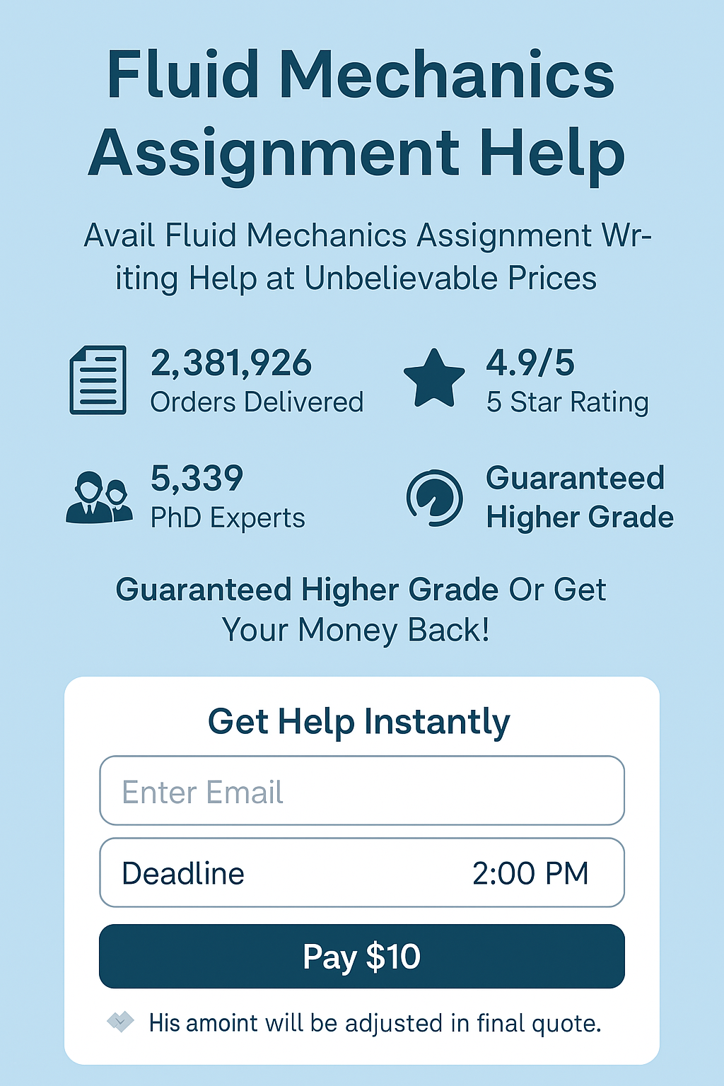 Fluid Mechanics Assignment Help