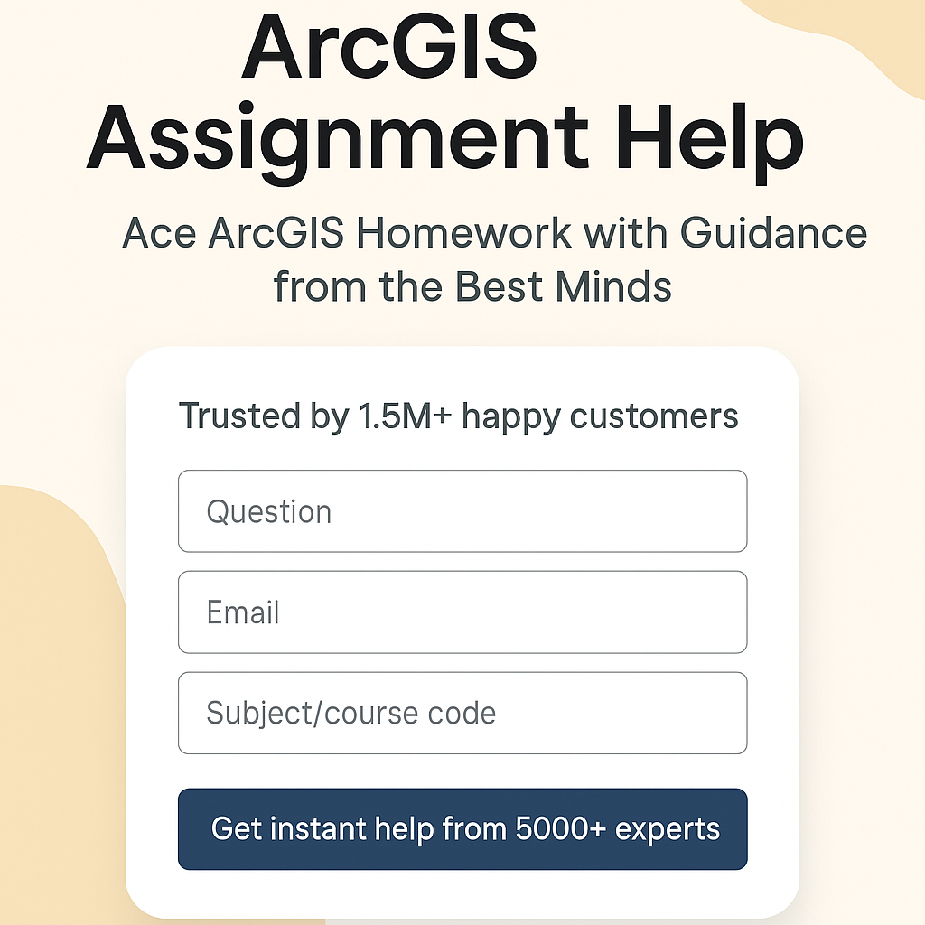 Arc GIS Homework Help