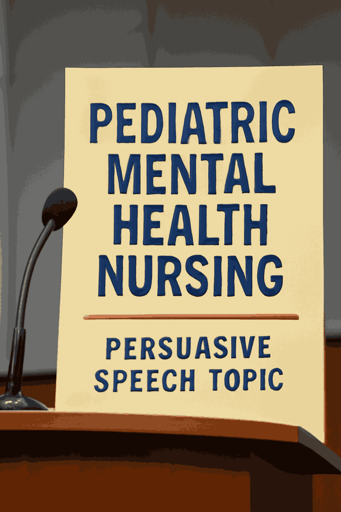 Persuasive speech topic pediatric mental health nursing